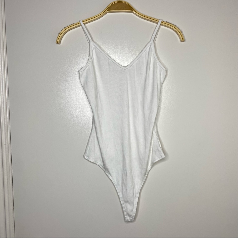Michael Stars ~ White ribbed Bodysuit